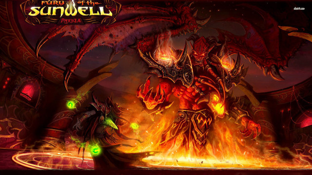 Demonic demon fire filled room free wallpaper - medium preview image