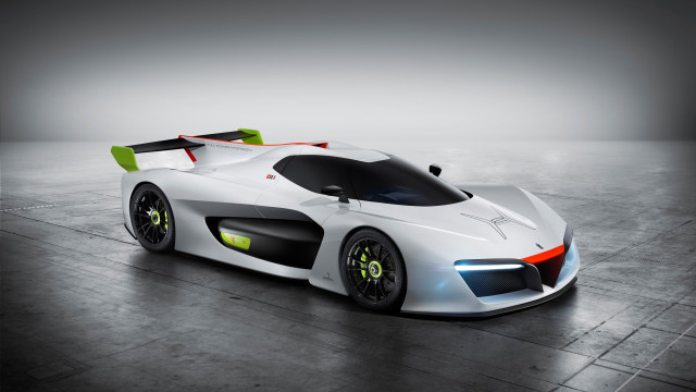 White sports car green accents free wallpaper - medium preview image