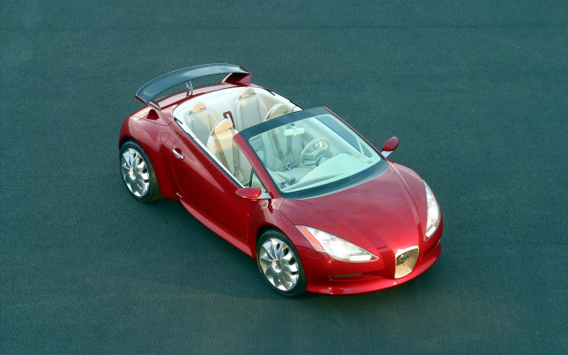 Red sports car parking lot #57 free wallpaper - medium preview image