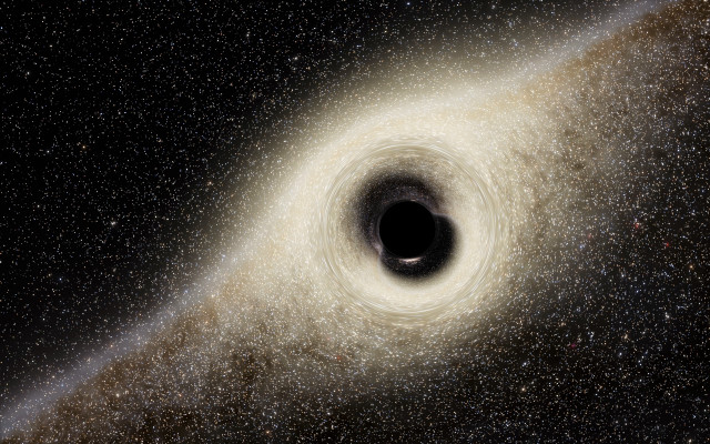 Black hole starfield astronaut fireworks free wallpaper - medium preview image