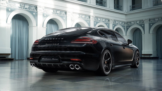 Black porsche panamer archs ceiling free wallpaper - medium preview image