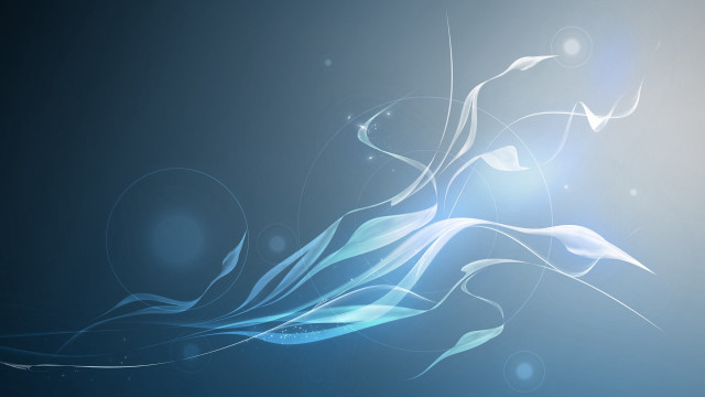Blue abstract background white swirls free wallpaper - medium preview image