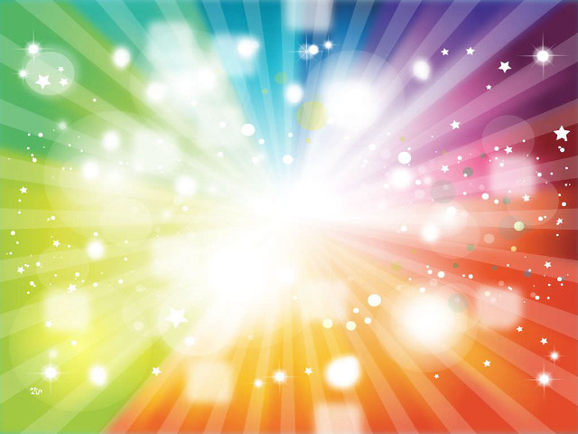 Colorful background stars rainbow burst free wallpaper for desktop - medium preview image