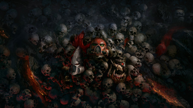 Skulls robot helmet keyboard redlight free wallpaper for desktop - medium preview image