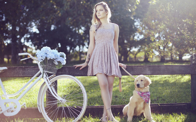 Aramenta vail dress bike dog free wallpaper - medium preview image