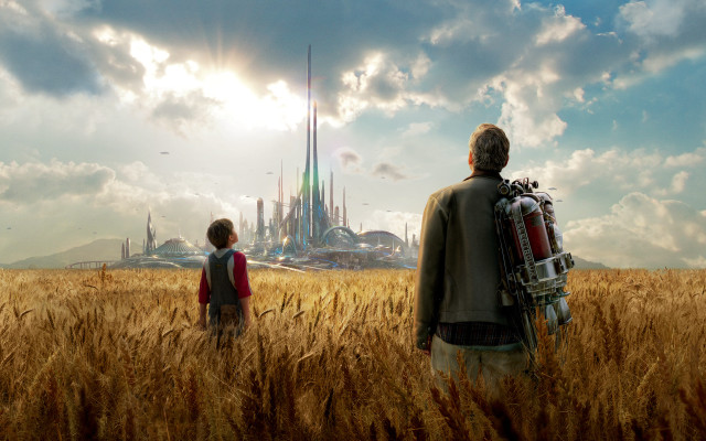 Man boy wheat field castle free wallpaper - medium preview image