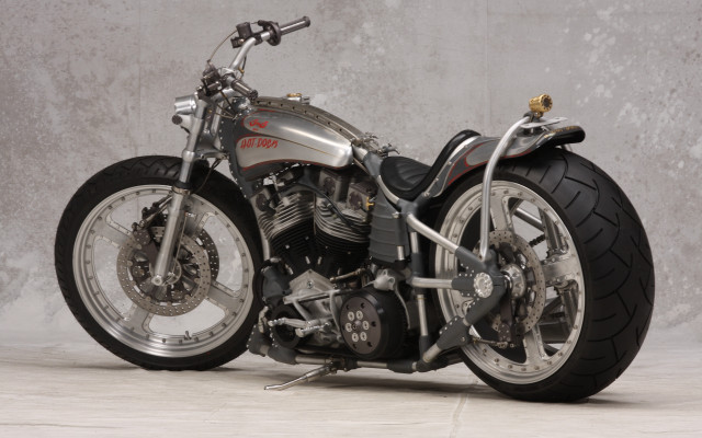 Silver motorcycle wall cement clock free wallpaper - medium preview image