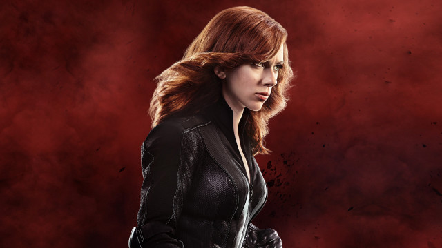 Woman redhair blackjacket redbackground constanceanneparker free wallpaper - medium preview image
