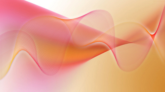 Pink yellow wavy curves lightpink free wallpaper - medium preview image