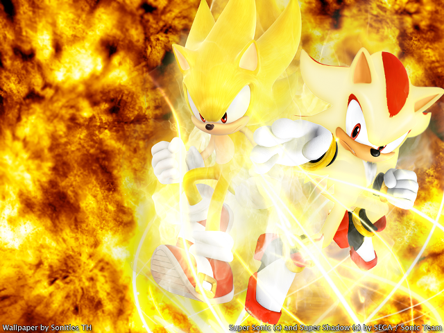 Sonic tails fighting fire background free wallpaper - medium preview image