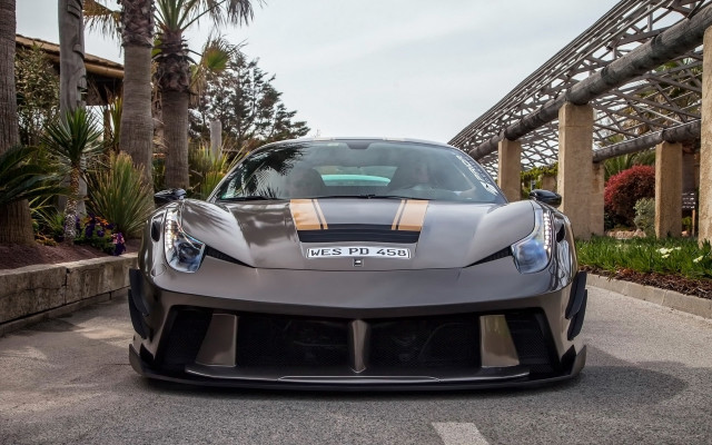 Silver sports car parking lot #13 free wallpaper - medium preview image