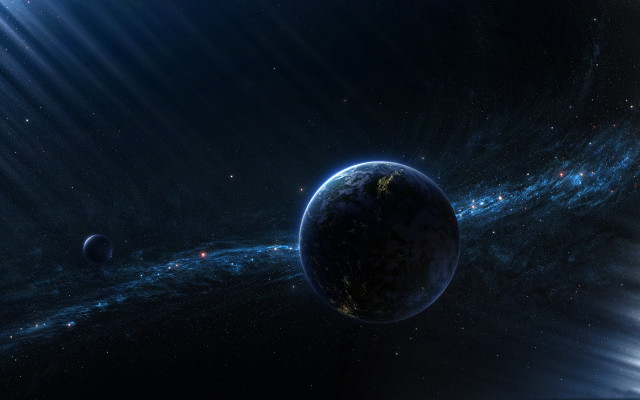 Blue planet star bright light #2 free wallpaper - medium preview image