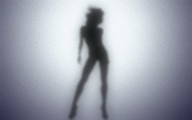 Woman fog skateboard shadow neo free wallpaper - medium preview image
