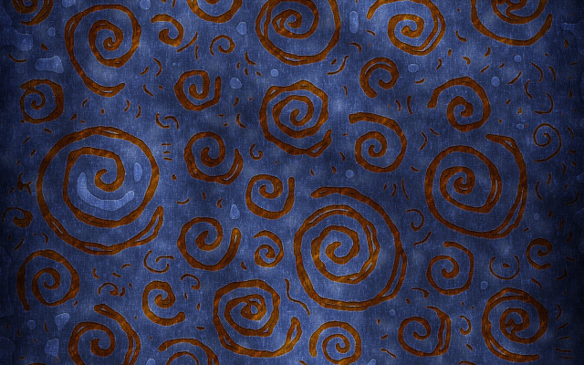 Blue swirly dots rose moon free wallpaper - medium preview image