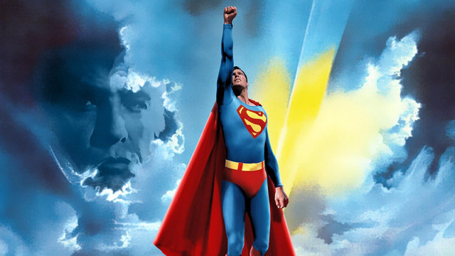 Heroic man flying cape clouds free wallpaper - medium preview image