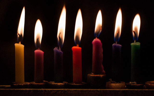 Lit candles still life folk free wallpaper - medium preview image