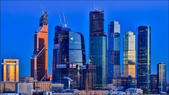 City skyline dusk architecture ferris free wallpaper - medium preview image