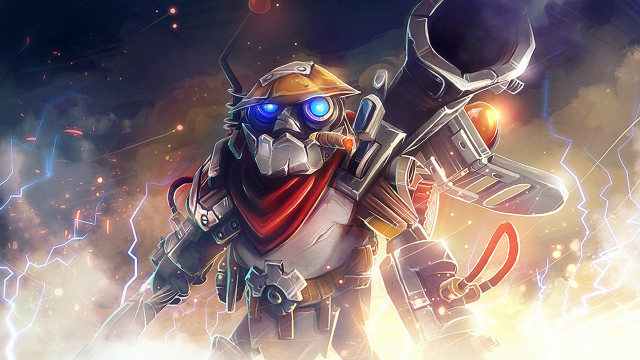 Cartoon character gun helmet large free wallpaper - medium preview image