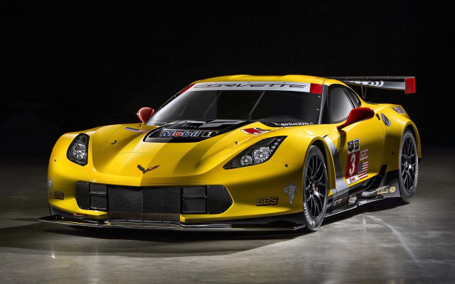 Yellow sports car red stripe #6 free wallpaper - medium preview image