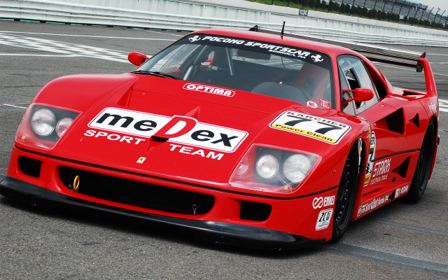 Red racecar number7 digital rendering free wallpaper - medium preview image