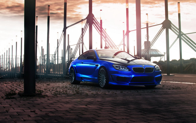 Blue car structure sky clouds free wallpaper - medium preview image