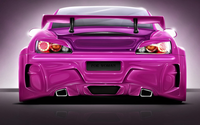 Purple car hood headlights pearlescent free wallpaper - medium preview image