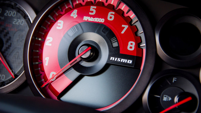 Speedometer dashboard red black numbers free wallpaper - medium preview image