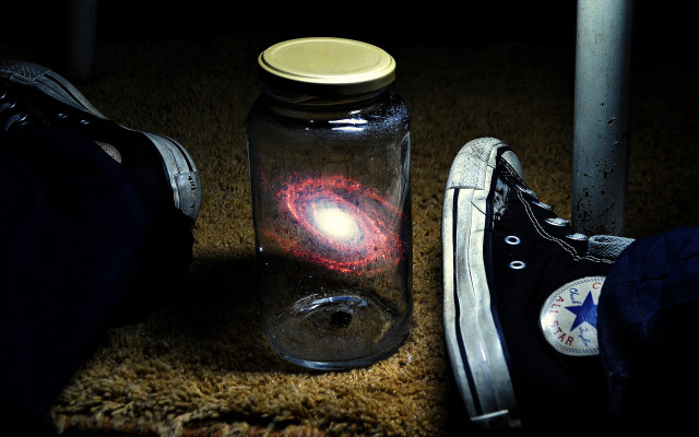 Shoes jar light holography fireflies free wallpaper - medium preview image