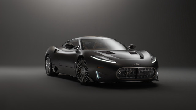 Black sports car studio rendering #2 free wallpaper - medium preview image