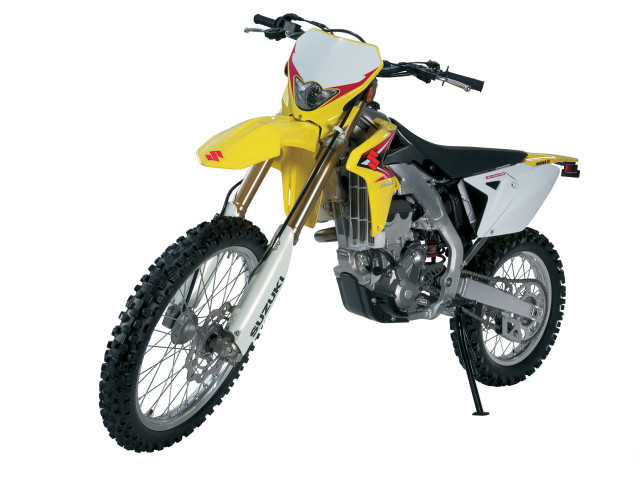 Yellow dirt bike white background #2 free wallpaper - medium preview image