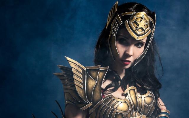 Fantasy armor sword helmet cosplay free wallpaper - medium preview image