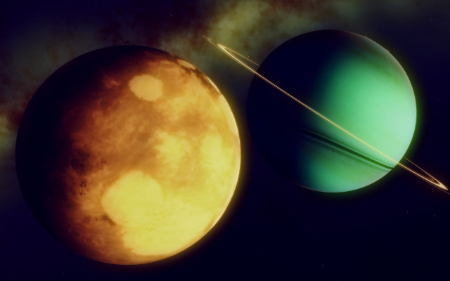 Planets star moon planet space free wallpaper - medium preview image