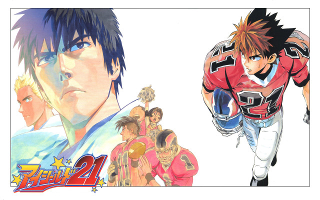 Anime characters red blue uniform free wallpaper - medium preview image