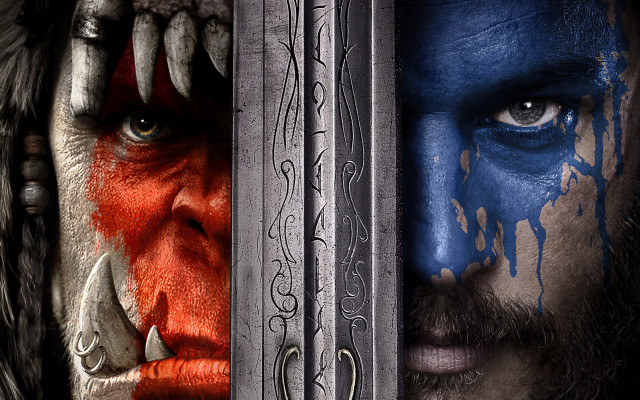 Bearded man painted face sword free wallpaper - medium preview image