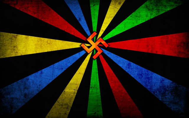 Colorful background cross black background free wallpaper - medium preview image