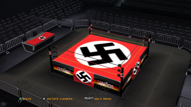 Boxing ring hammer symbol darkened free wallpaper - medium preview image