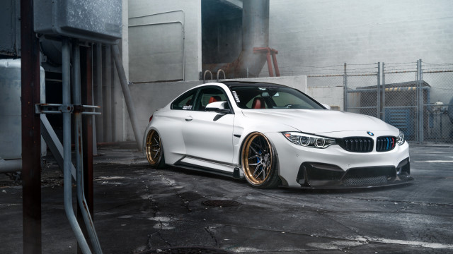White car parking lot building #6 free wallpaper - medium preview image