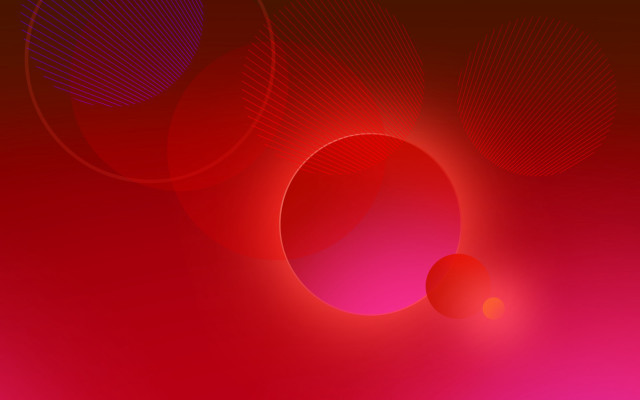 Red circle ball moon sunburst free wallpaper - medium preview image
