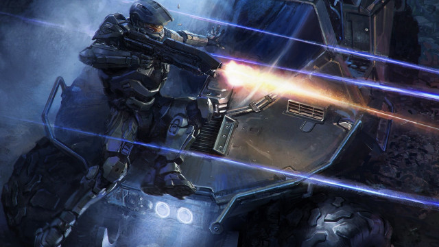 Sci fi character laser robot free wallpaper - medium preview image