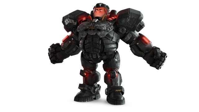 Robot red light armor glowing free wallpaper - medium preview image