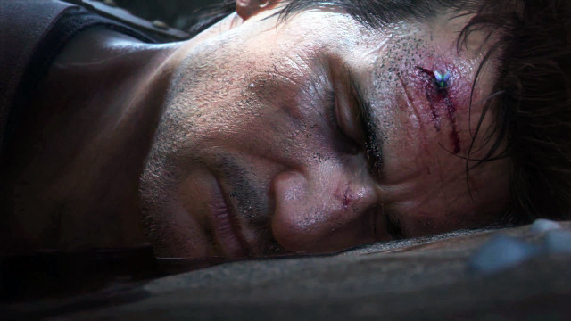 Bruised man bed closeup realistic free wallpaper for desktop - medium preview image