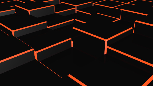 Black orange maze red light free wallpaper - medium preview image