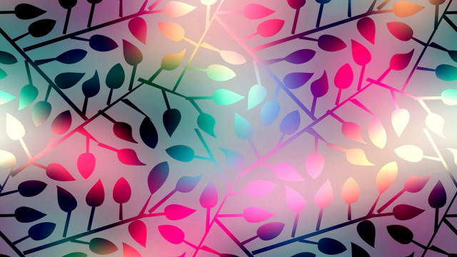 Colorful leaves blurry background mystical free wallpaper - medium preview image