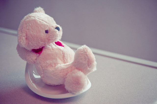 Pink teddy bear table red free wallpaper - medium preview image