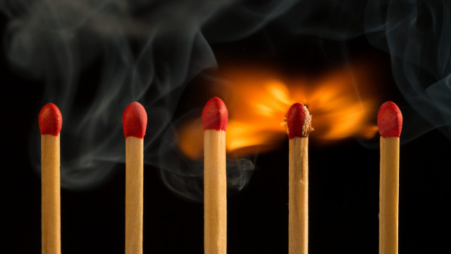 Matches smoke flame abstract microscopic free wallpaper - medium preview image