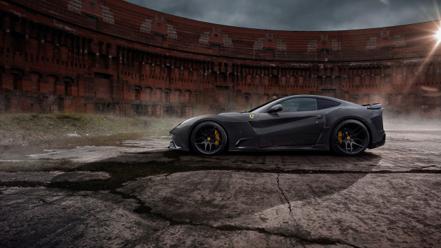 Sports car parking lot red free wallpaper - medium preview image