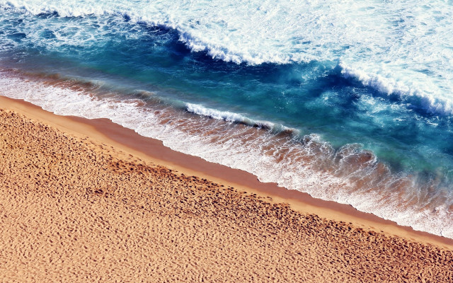 Beach wave person shore australian free wallpaper - medium preview image