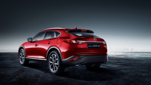 Red mazda cx5 night city free wallpaper - medium preview image