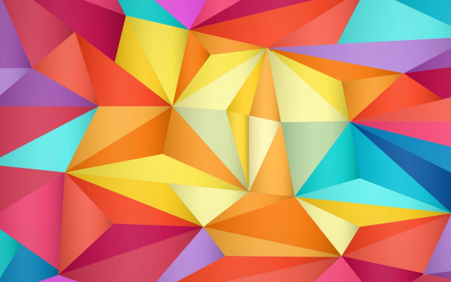 Colorful abstract triangle pattern geometric free wallpaper - medium preview image
