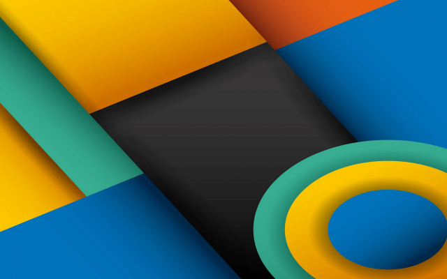 Colorful abstract circular black manessier free wallpaper - medium preview image
